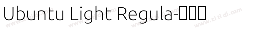 Ubuntu Light Regula字体转换